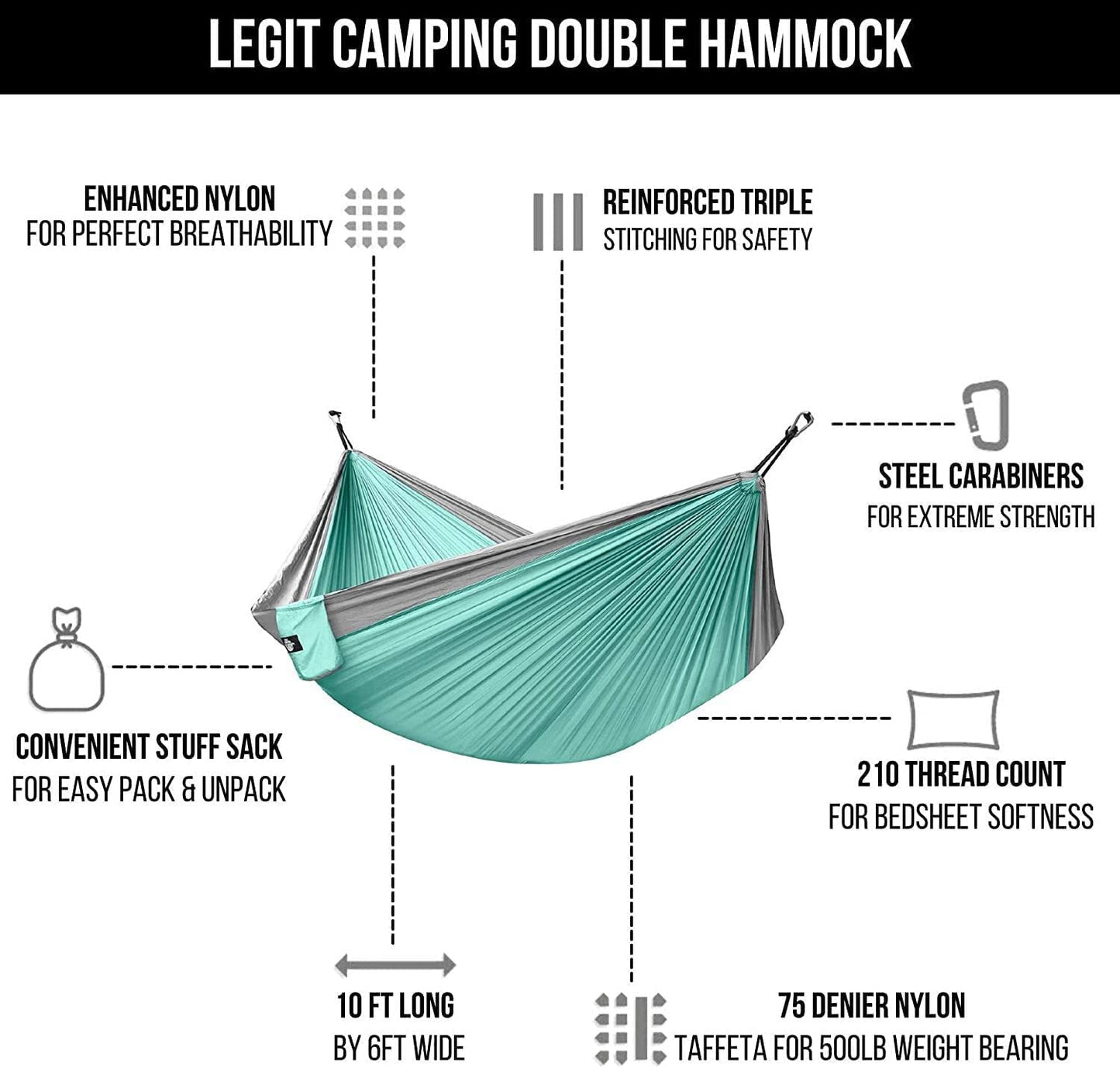 "Ultimate Comfort and Relaxation: Deluxe 2-Person Tree Hammock for Outdoor Adventures"