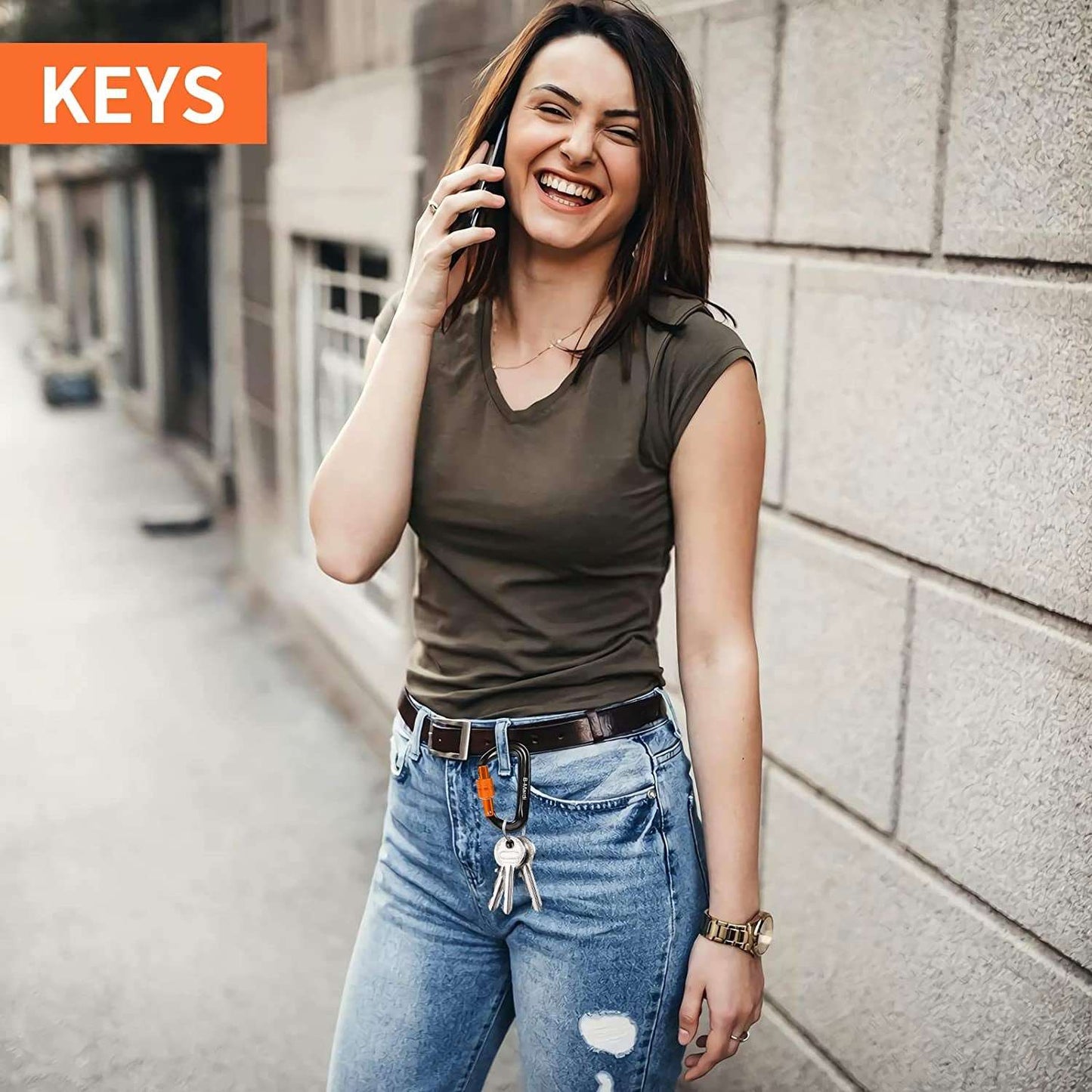 "Ultra-Durable Locking Carabiner Clips - Supports 2697 Lbs - Perfect for Hammocks, Keychains, and More!"
