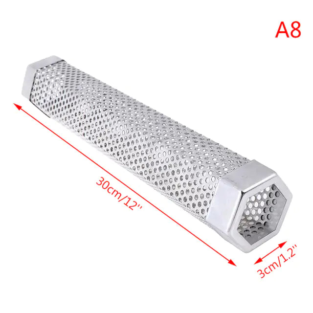BBQ Stainless Steel Perforated Mesh Smoker Tube