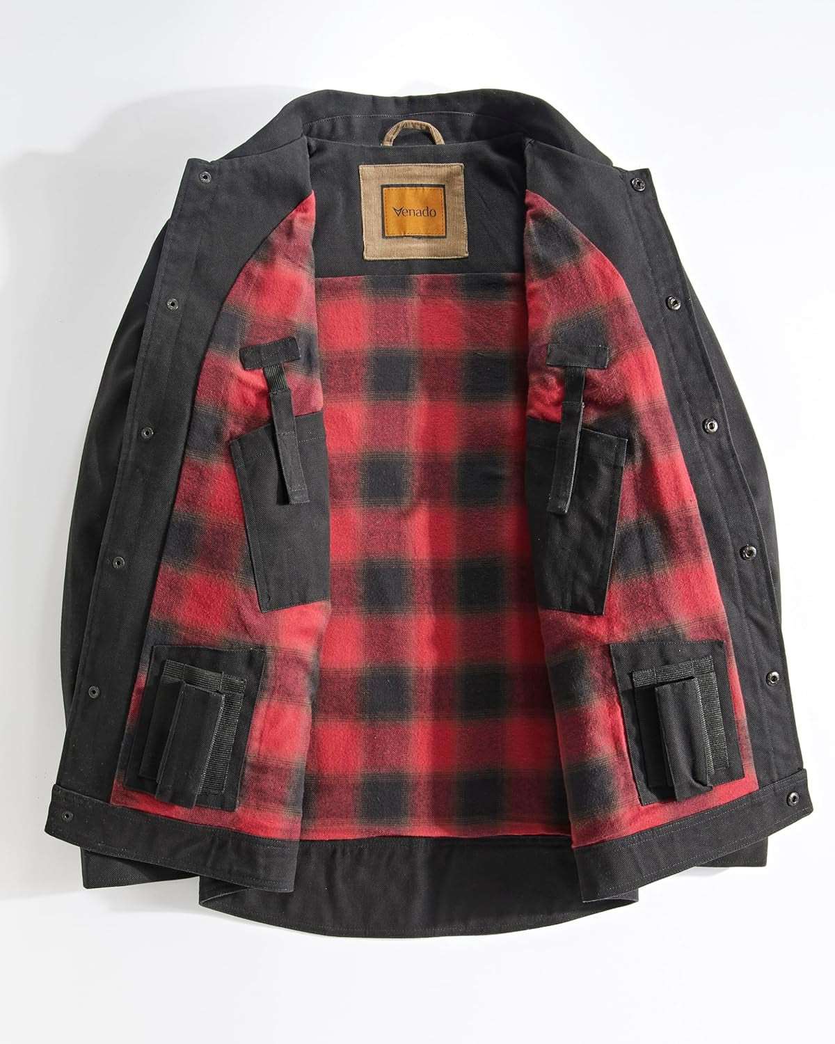 "Ultimate Men'S Concealed Carry Shirt Jacket - Premium Canvas, Tactical Conceal Carry Pockets"
