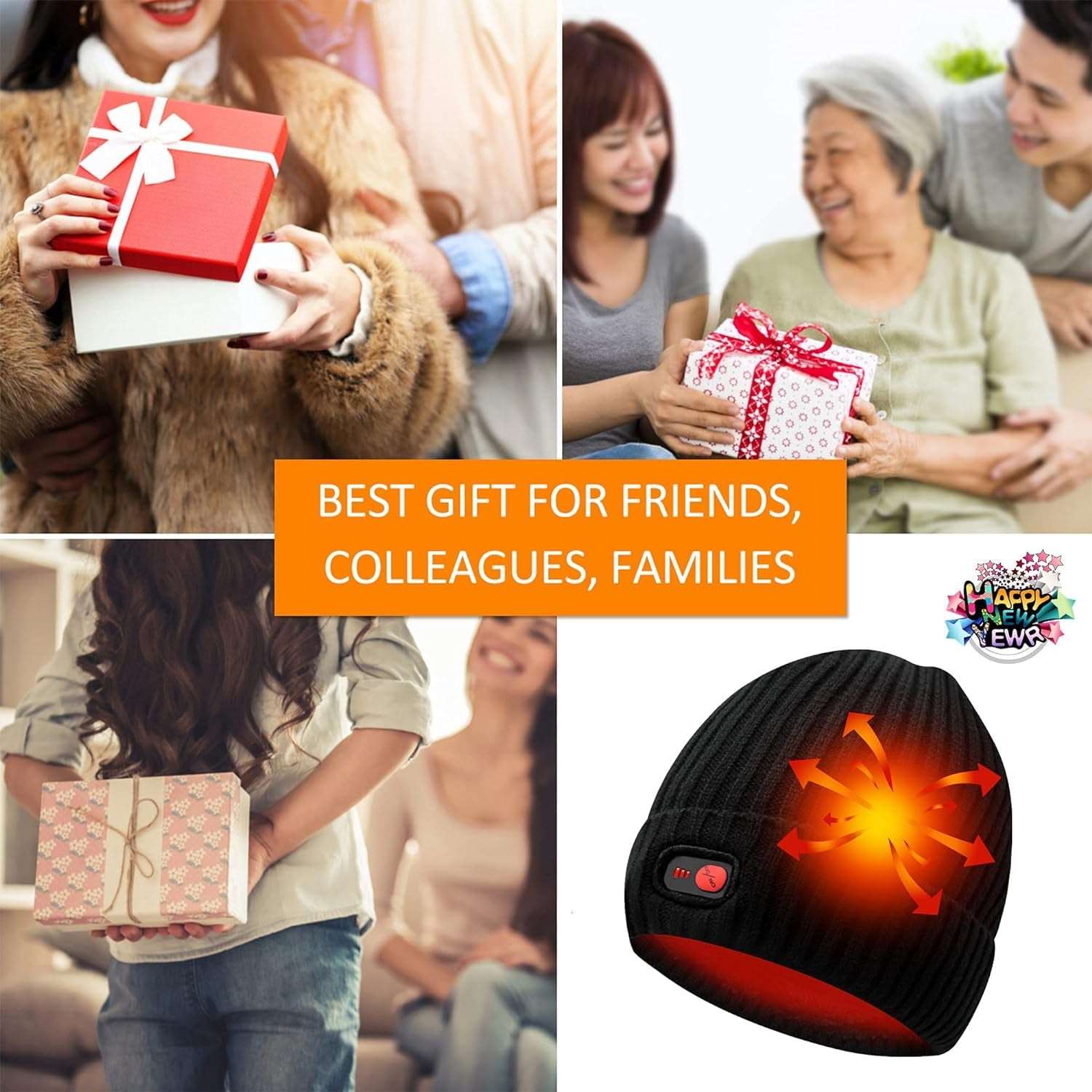 "Stay Warm in Style with Our Rechargeable Battery Heated Hat - Perfect for Skiing, Camping, and Hunting!"