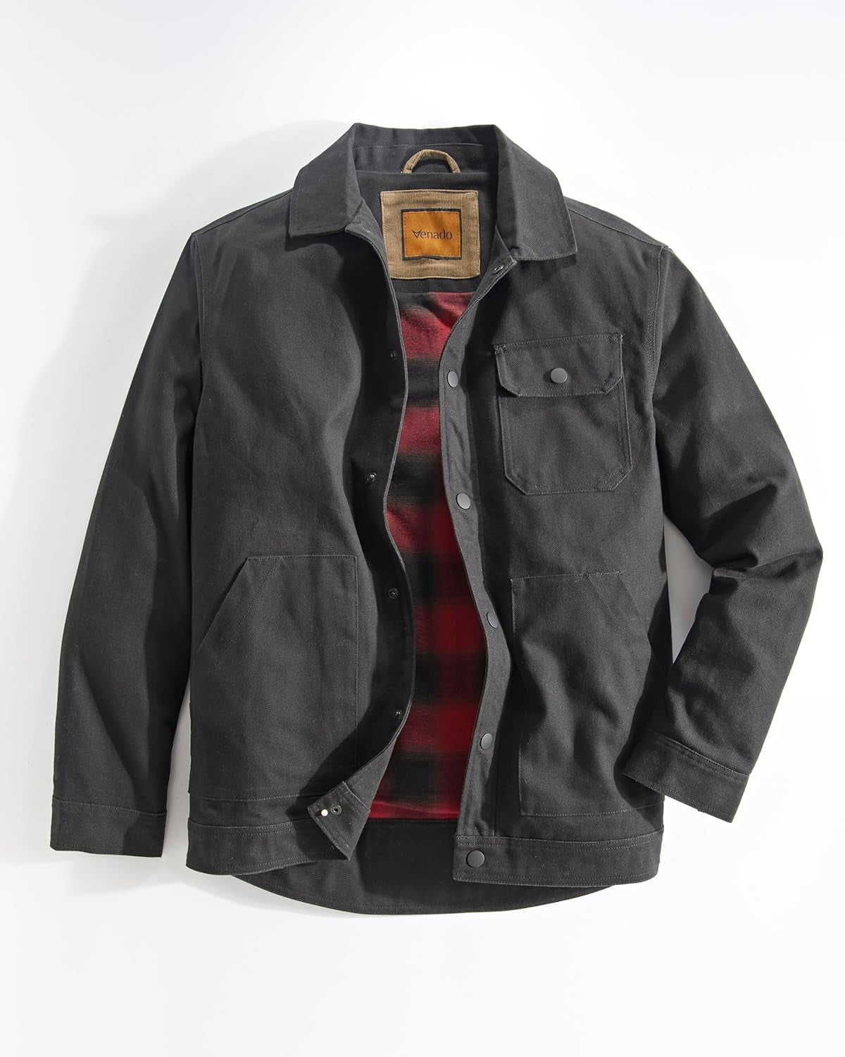 "Ultimate Men'S Concealed Carry Shirt Jacket - Premium Canvas, Tactical Conceal Carry Pockets"