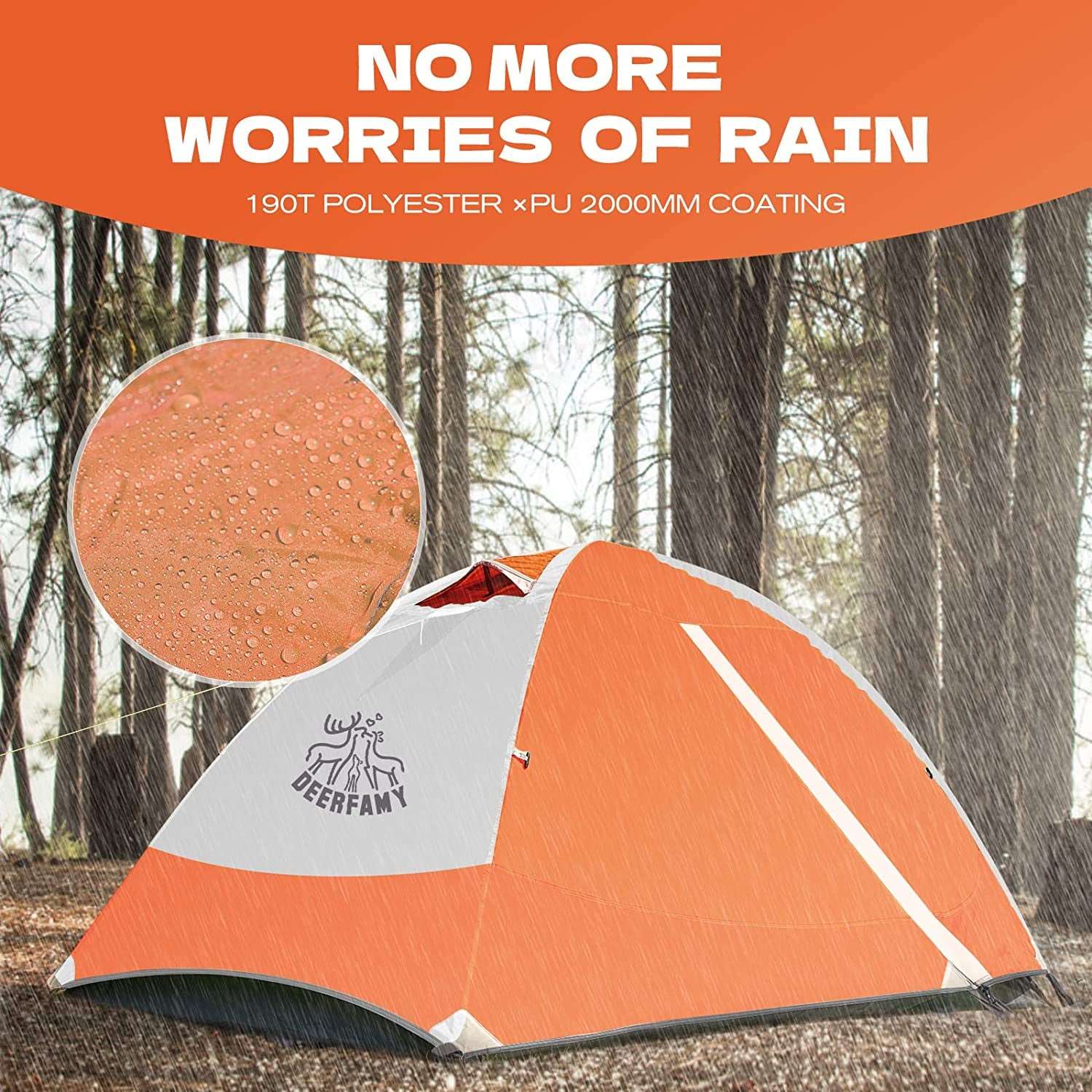 "Ultimate Adventure Tent: Waterproof, Spacious, and Lightweight for 3-4 People - Perfect for Camping, Hiking, and Beach Trips!"