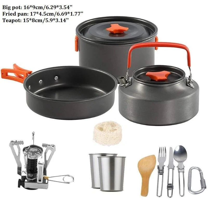 Ultimate Outdoor Camping Cookware Set - Compact & Durable