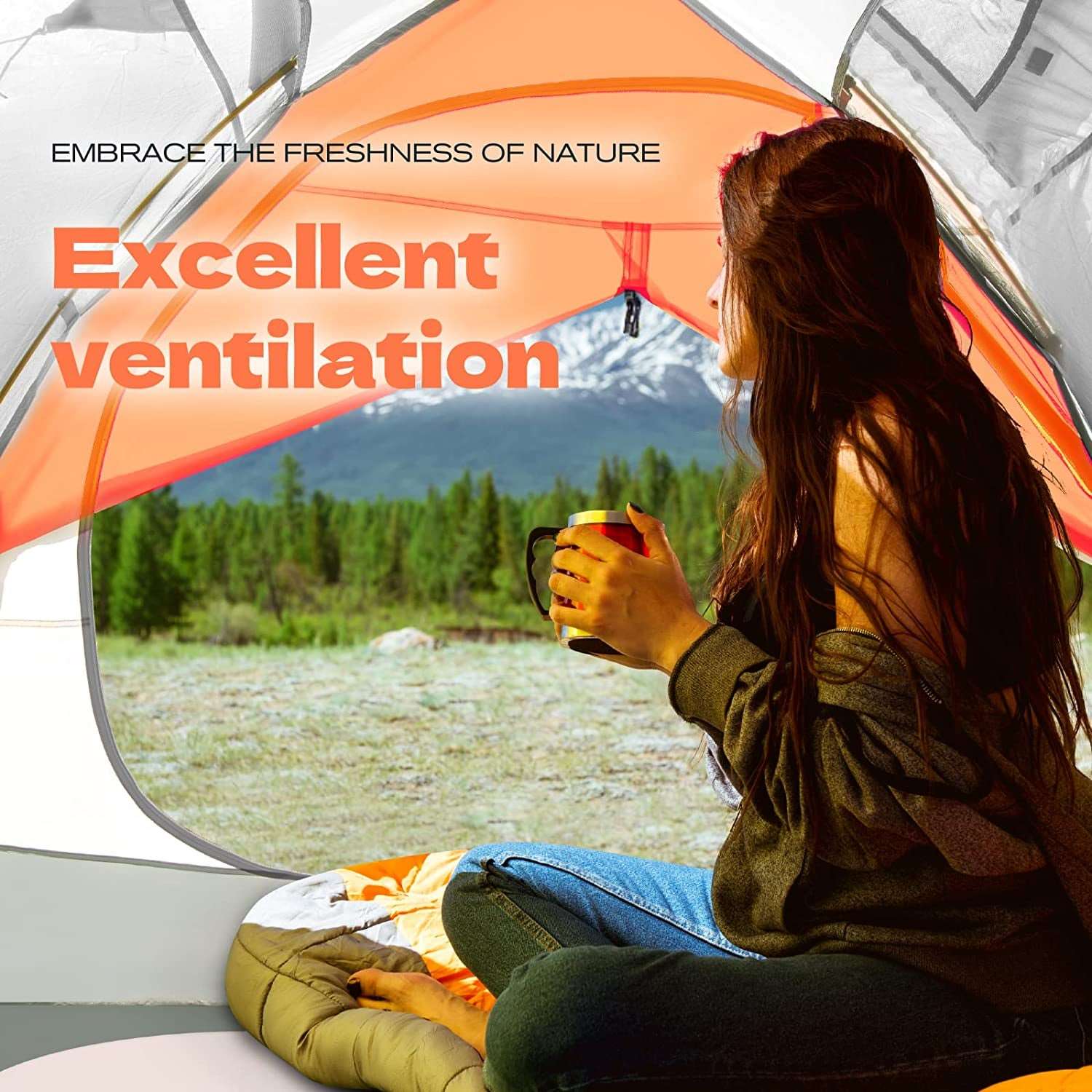 "Ultimate Adventure Tent: Waterproof, Spacious, and Lightweight for 3-4 People - Perfect for Camping, Hiking, and Beach Trips!"